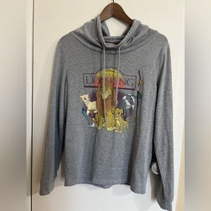 Disney The Lion King Gray Pullover SzM Cute Comfy Vintage Nostalgia